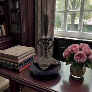 Antique Wm. A. Rogers Art Nouveau Candlestick | Silverplate | 10.5”